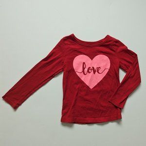 4T love Carter's heart long sleeve shirt